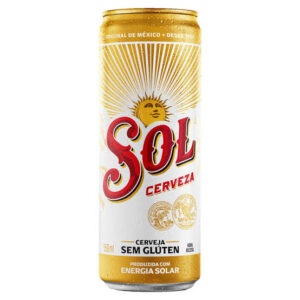 Cerveja Pilsen sem Glúten Sol Lata 350ml Pack c/12